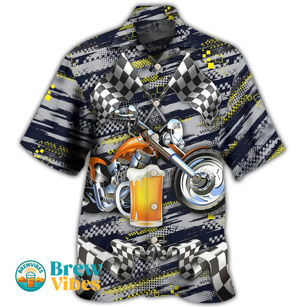 Beer I Like Beer And Motocycles And Maybe 3 People Hawaiian Shirt