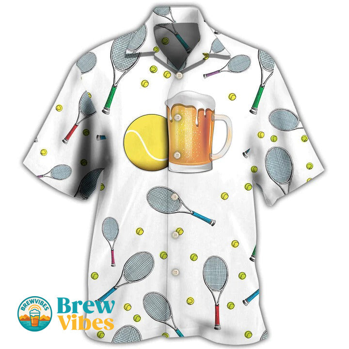 Beer I Like Beer And Tennis And Maybe 3 People Hawaiian Shirt Men Women