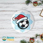 Football Snow Ornament